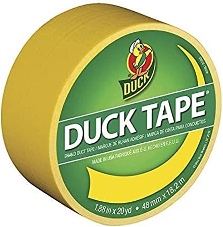 Duck 1304966 Tape, Yellow Sunburst, 1.88" x 20 yards, Single Roll