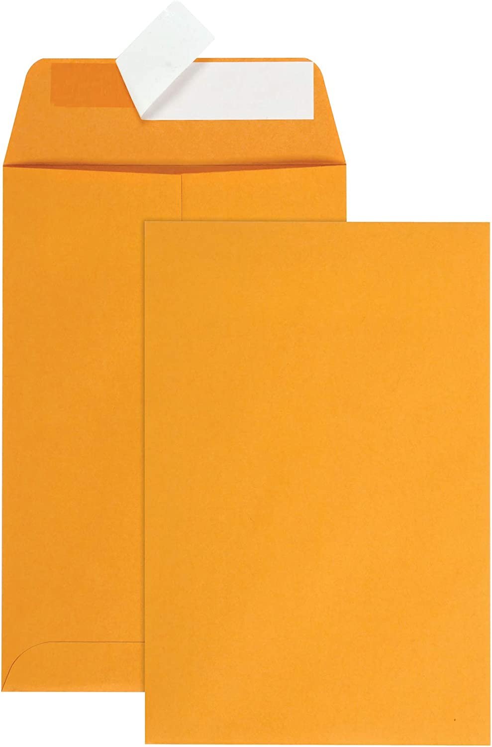 Quality Park Redi-Strip Envelope, Plain, 28 lbs., 6 x 9 Inches, 100 per Box, Kraft (QUA44162), Brown Kraft
