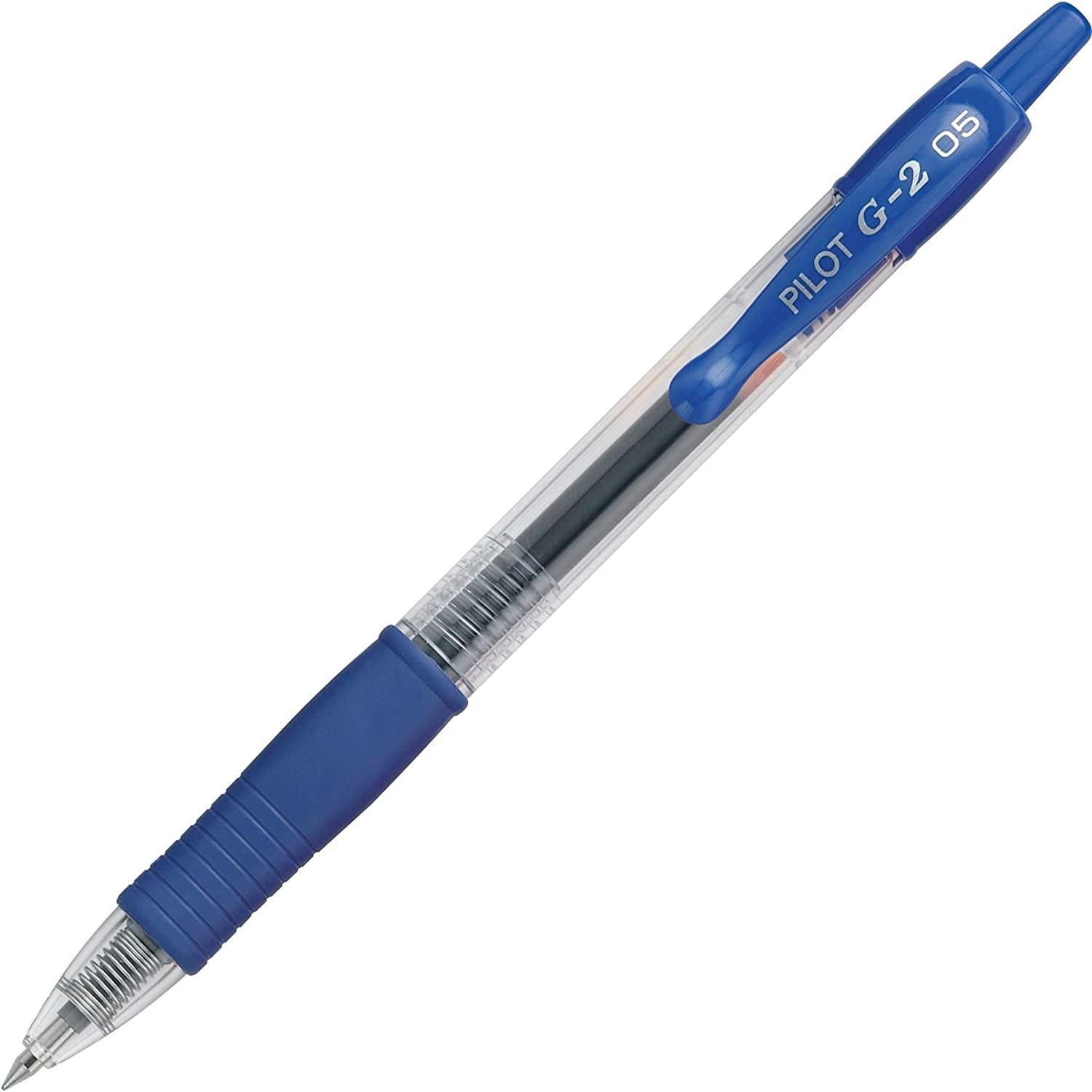PILOT G2 Premium Refillable & Retractable Rolling Ball Gel Pens, Extra Fine Point, Blue Ink, 12-Pack (31003)