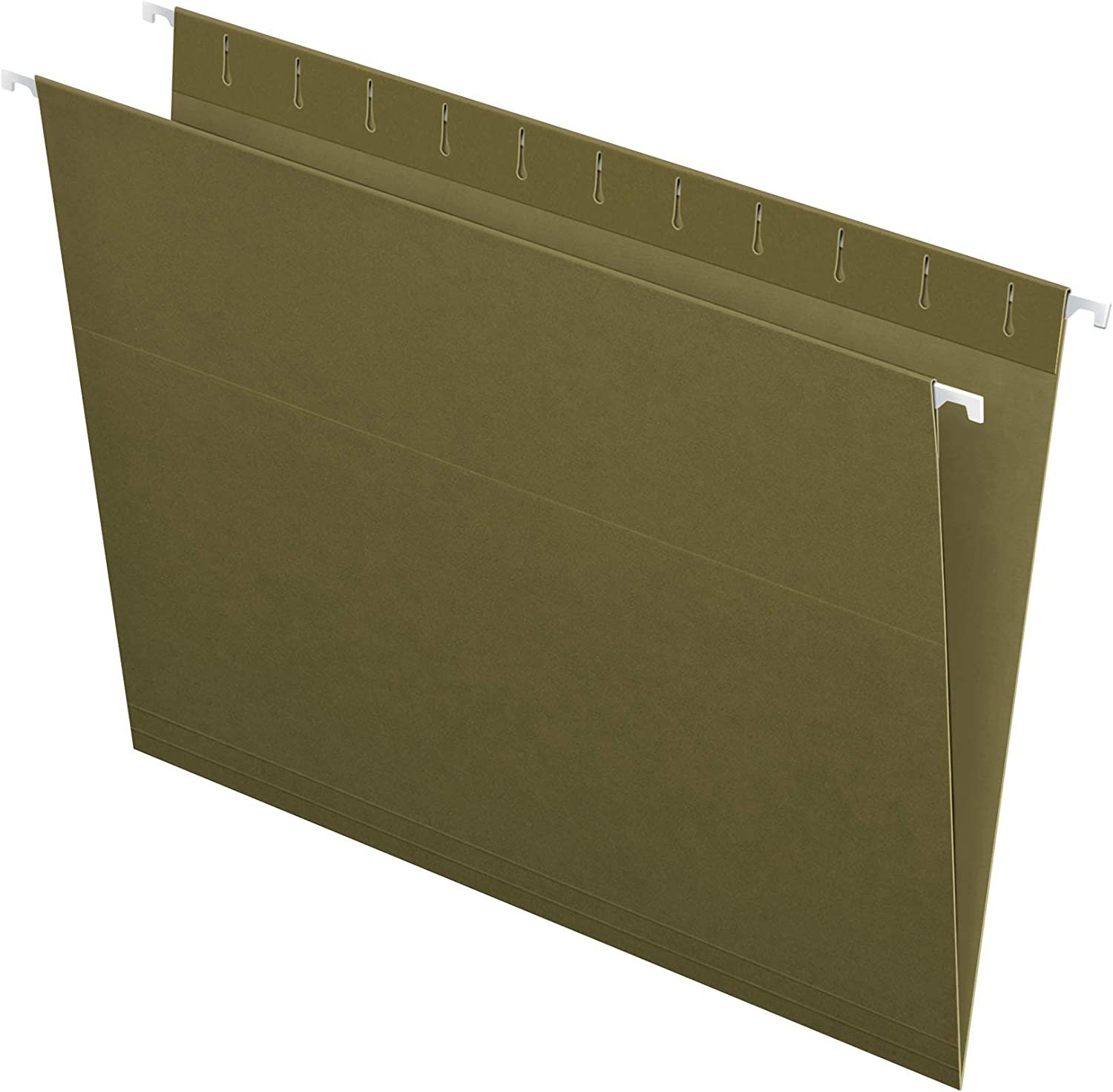 Pendaflex Recycled Hanging Folders, Letter Size, Standard Green, 25/BX (81600), Standard Green - No Tabs