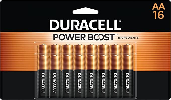 Duracell Coppertop AA Batteries with Power Boost Ingredients, 16 Count Pack Double A Battery with Long-lasting Power, Alkaline AA Battery for Household and Office Devices