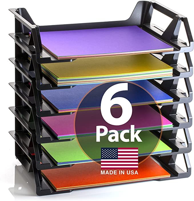 Officemate Recycled Desk Tray, Side Load, 15 1/8 x 8 7/8 x 15, Letter/A4, 6/PK (26212)